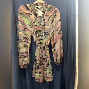 I’m selling this Gorgeous Ted Baker multicolor summer dress Europe size 2